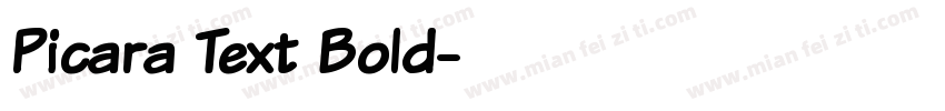 Picara Text Bold字体转换